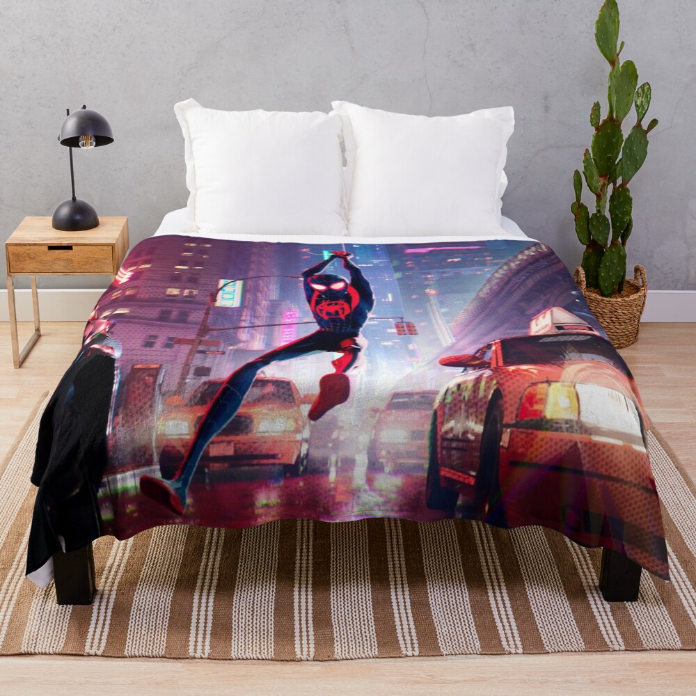 Miles Morales Swinging Throw Blanket