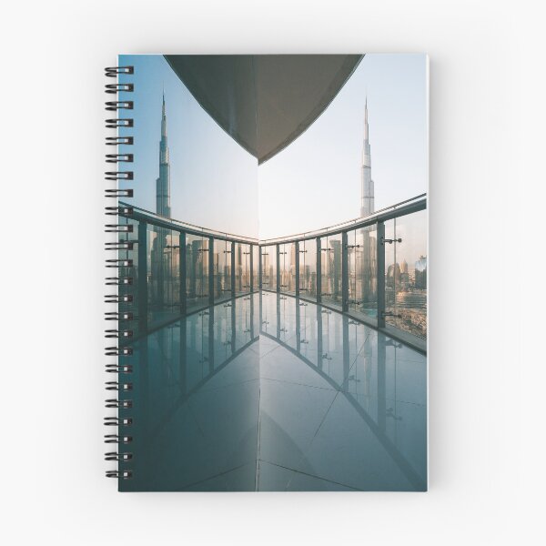 Item preview, Dubai Skyline view with Burj Khalifa from balcony in Downtown Dubai designed and sold by michieldros.