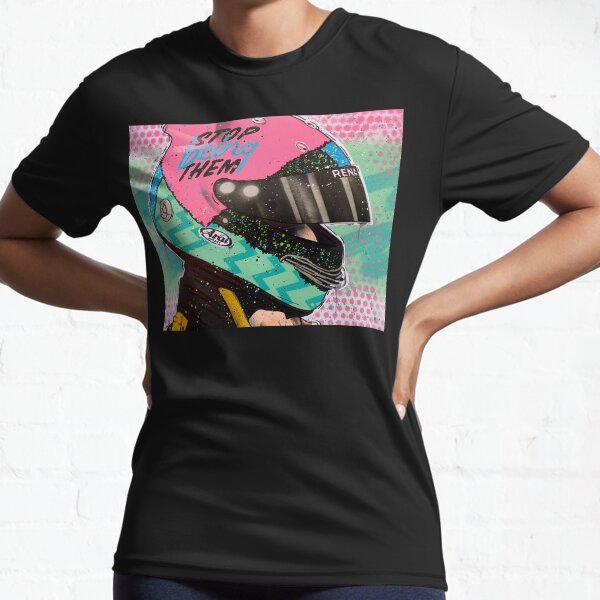 Daniel Ricciardo - Renault F1 graffiti painting by DRAutoArt Active T-Shirt