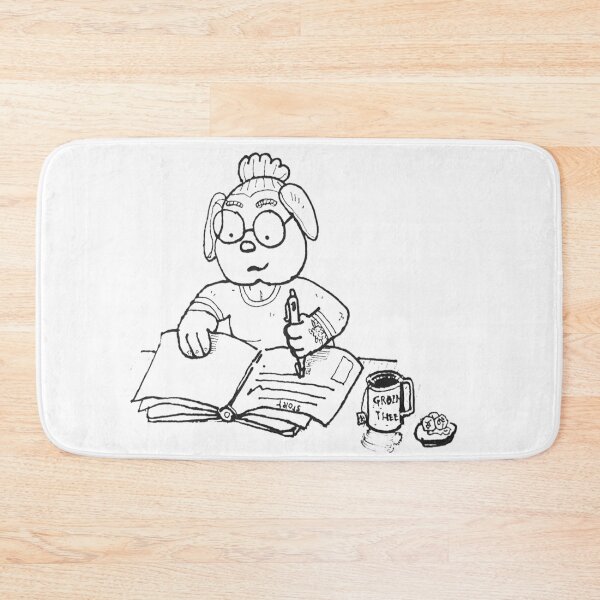 Item preview, Cute Dog Writing Besides A Cup Of Tea designed and sold by TnB-Shirt.