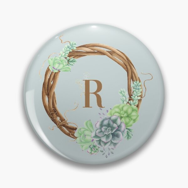 Item preview, Succulents Woodland Monogram - R designed and sold by MysticMagpie.