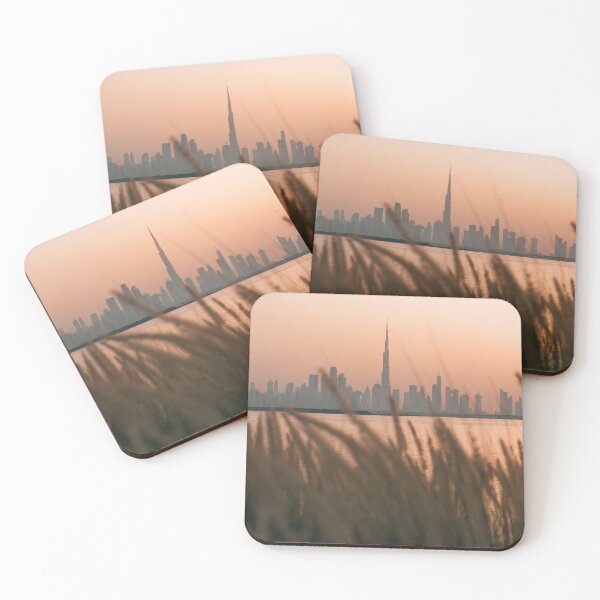 Item preview, View of Burj Khalifa Dubai from Creek Harbour during sunset designed and sold by michieldros.