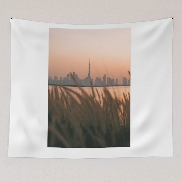 Item preview, View of Burj Khalifa Dubai from Creek Harbour during sunset designed and sold by michieldros.