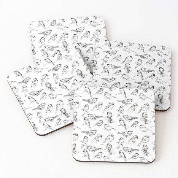 Item preview, Chickadees Art Sketch Pattern  designed and sold by Rebecca Latham.