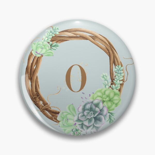 Item preview, Succulents Woodland Monogram - O designed and sold by MysticMagpie.