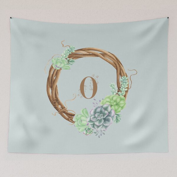 Item preview, Suculentas Woodland Monogram - O designed and sold by MysticMagpie.