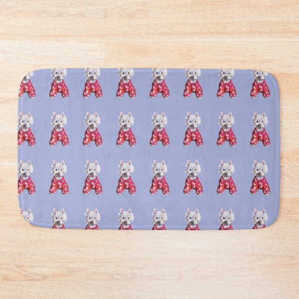 Item preview, Westie in pyjamas designed and sold by bellabasilicata.