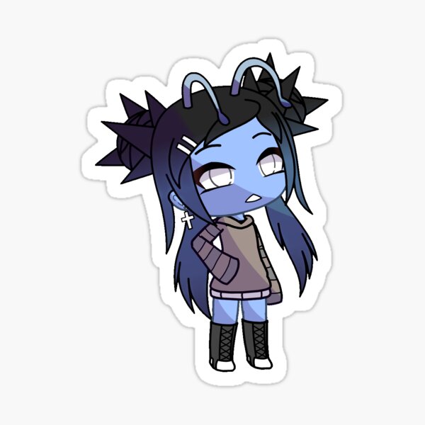 Gacha Life Edited Character Sticker By Procreate2611 Redbubble