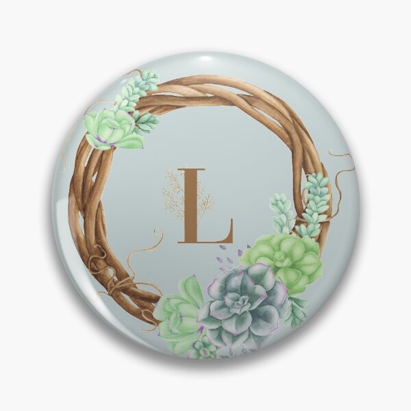 Item preview, Succulents Woodland Monogram - L designed and sold by MysticMagpie.