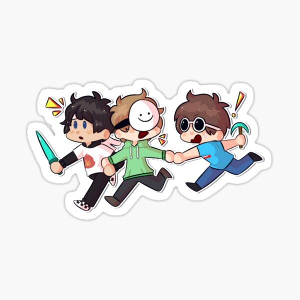 Dream SMP - Sapnap fan art Sticker for Sale by FunnehGacha