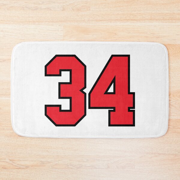 Item preview, 34 Sports Jersey Thirty Four Red Number Black designed and sold by infrontofyou.