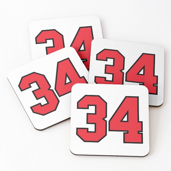 Item preview, 34 Sports Jersey Thirty Four Red Number Black designed and sold by infrontofyou.