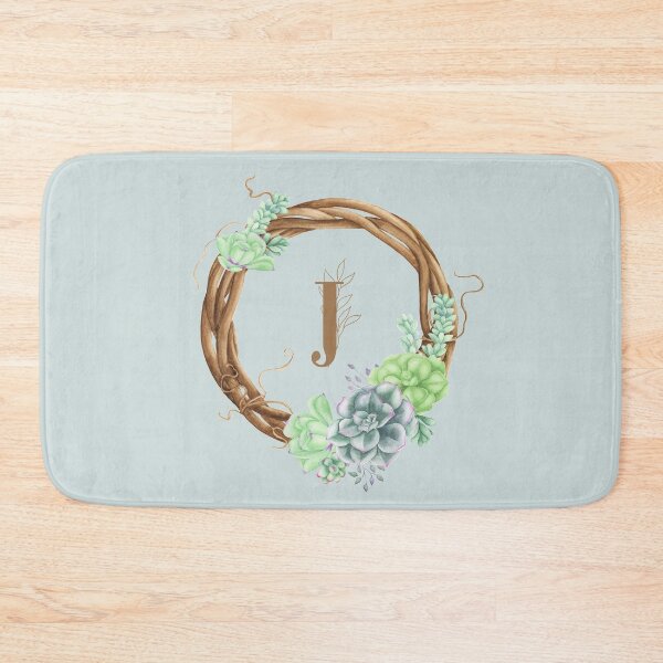 Item preview, Succulent Woodland Monogram - J designed and sold by MysticMagpie.