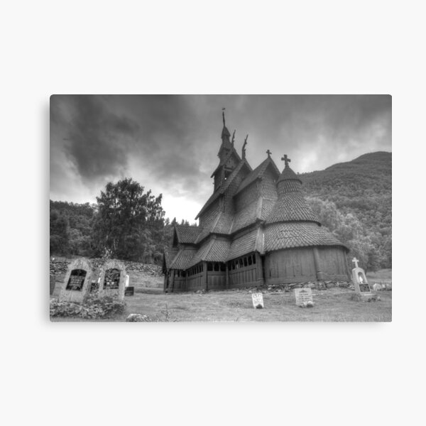 Borgund Stavkyrkje Metal Print