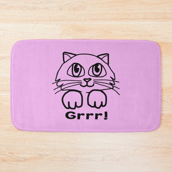 Item preview, Kitty Grrr! (Black) designed and sold by wazoosi.