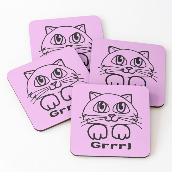 Item preview, Kitty Grrr! (Black) designed and sold by wazoosi.