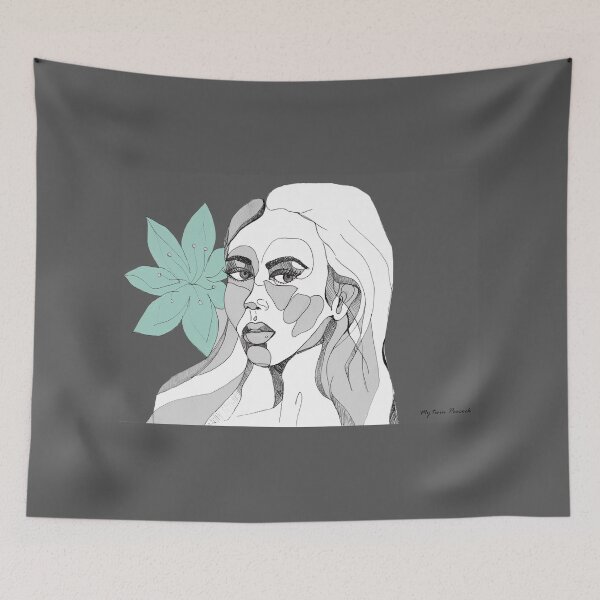 Item preview, My exotic girl in grey designed and sold by My Twin Peacock.