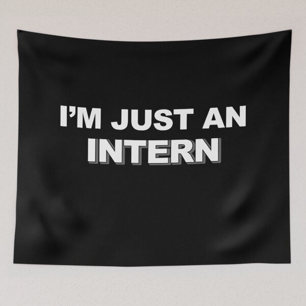 Item preview,  I'm just an INTERN (black) designed and sold by ChrisChrossie.