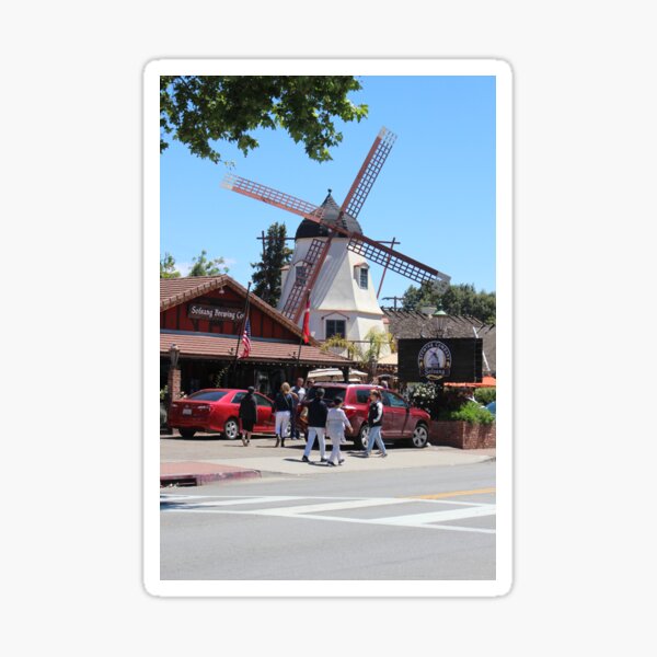 Solvang California Brewery and Windmill Sticker