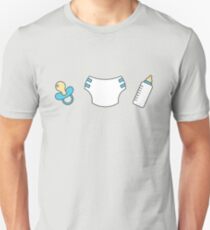 Pacifier, diaper and bottle Unisex T-Shirt