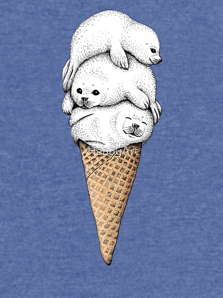 Seal Ice Cream Cone | Lightweight Hoodie