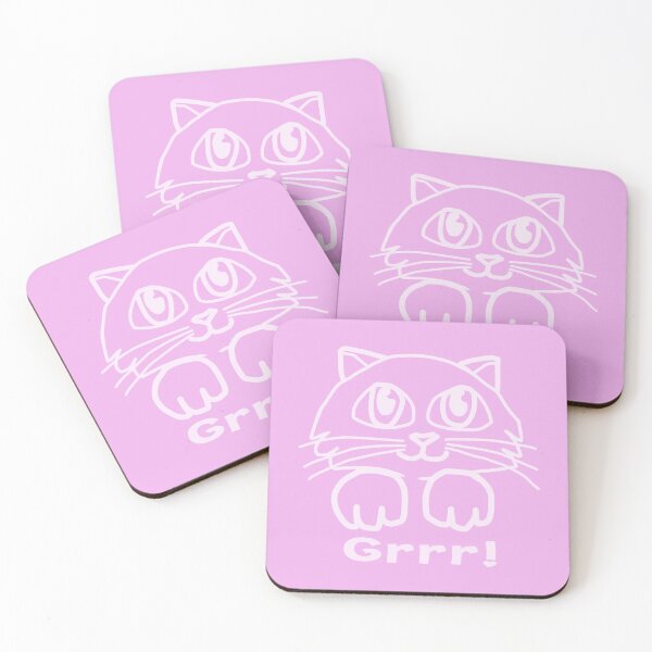 Item preview, Kitty Grrr! (White) designed and sold by wazoosi.