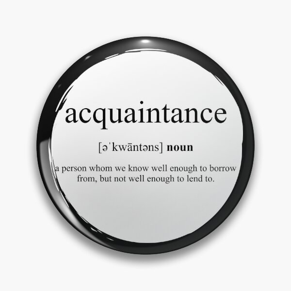 Item preview, Acquaintance Definition | Dictionary Collection designed and sold by Designschmiede.