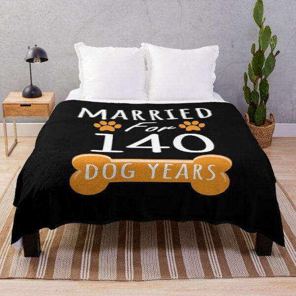Item preview, 20th Anniversary Funny Married For 140 Dog Years Marriage design designed and sold by Grabitees.