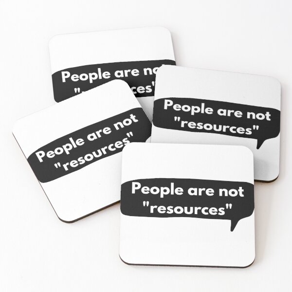 Item preview, People are not resources designed and sold by Oasie.