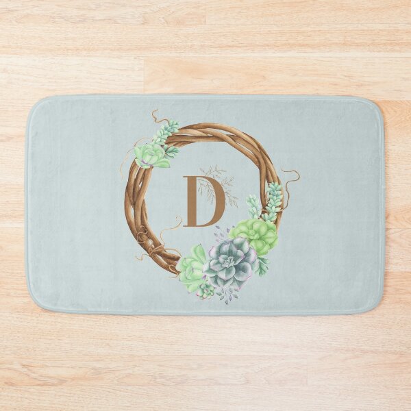 Item preview, Suculentas Woodland Monogram - D designed and sold by MysticMagpie.