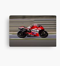 Nicky Hayden in Qatar 2011 Canvas Print