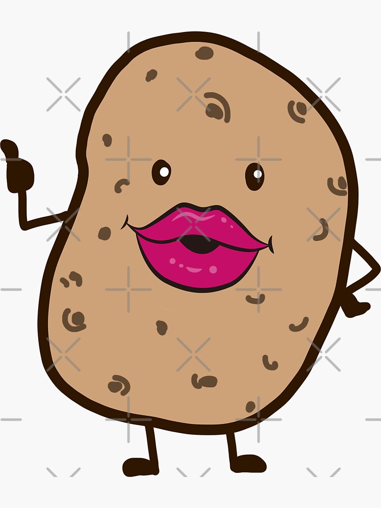 "Lady Potato Couch Potato Dancing Potato with Lips Graduation