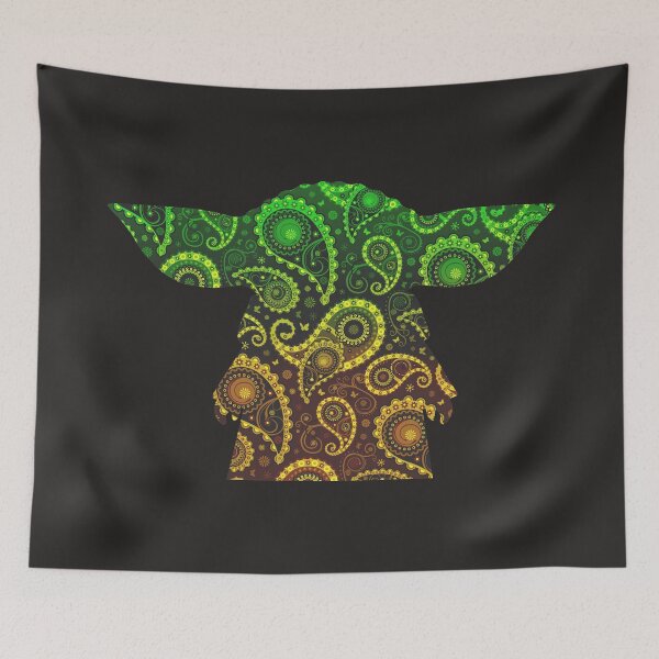 Item preview, Teardrop Mandala Silhouette - Alien Forest - Dark Background designed and sold by Wizzles Emporium.
