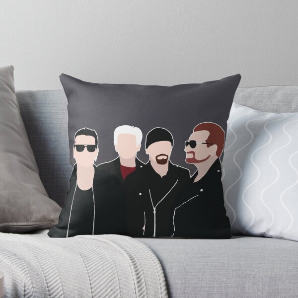 U2 Throw Pillow