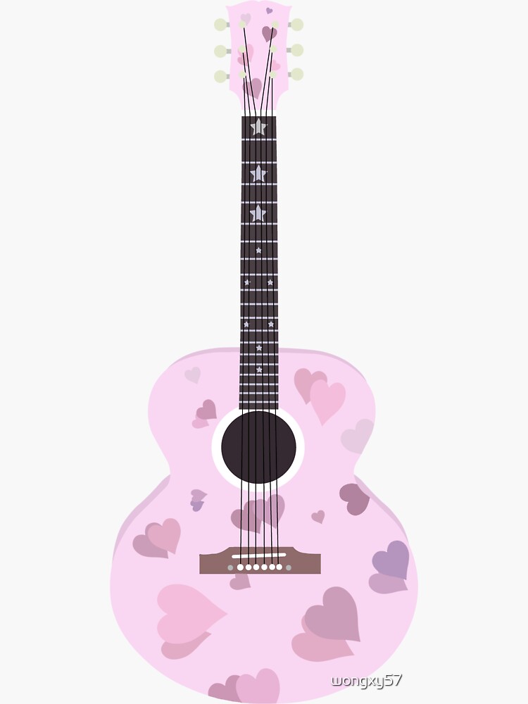 Taylor Swift Lover Guitar Sticker by LaCaracolaMagic