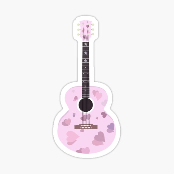 Lover Variant Guitar Sticker Beautiful And Refined Glossy Taylor Swift  Guitar Stickers