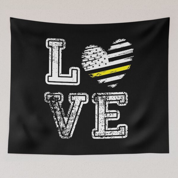 Item preview,  thin yellow line  flag  designed and sold by J AND J  PRINTS.