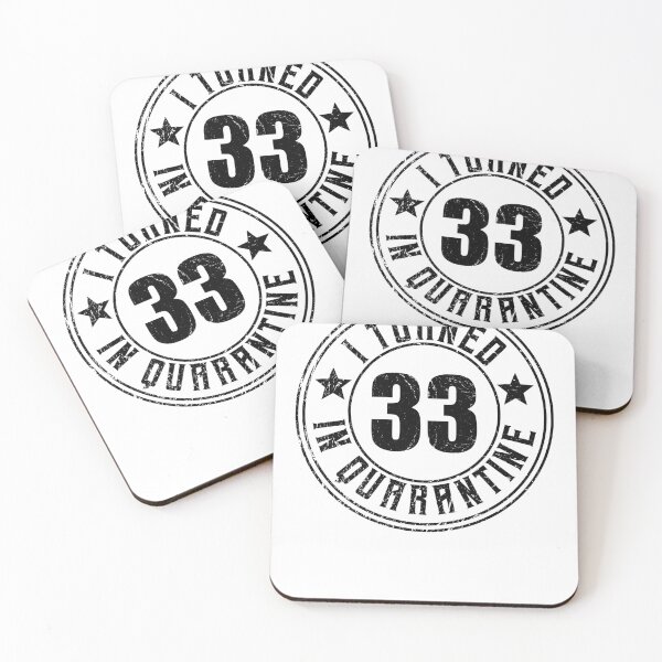 Item preview, 33th Birthday B day gift Quarantine designed and sold by shurikaner.