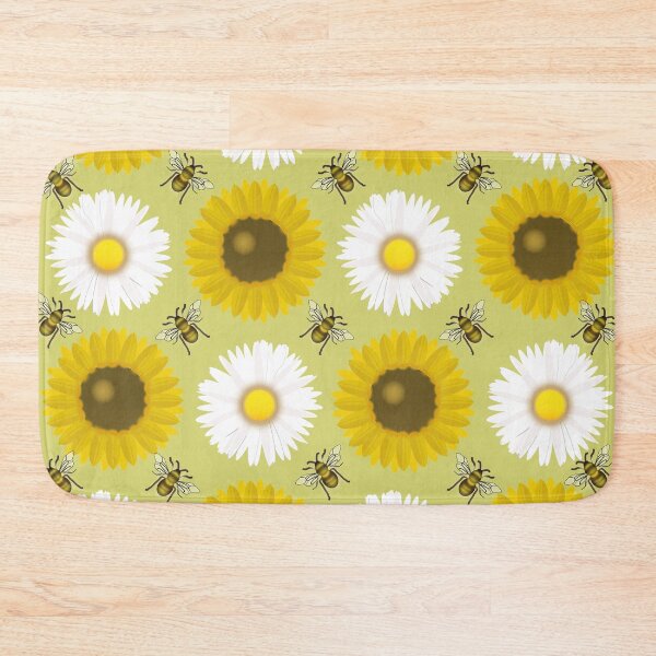 Item preview, Sunflowers, daisies and bees designed and sold by designInk.