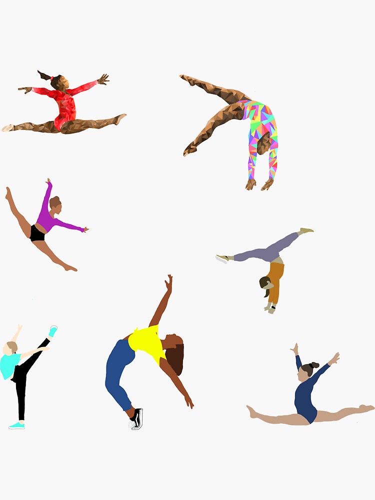 "Gymnastics Dance sticker pack" Sticker for Sale by AmyShimizu5 Redbubble