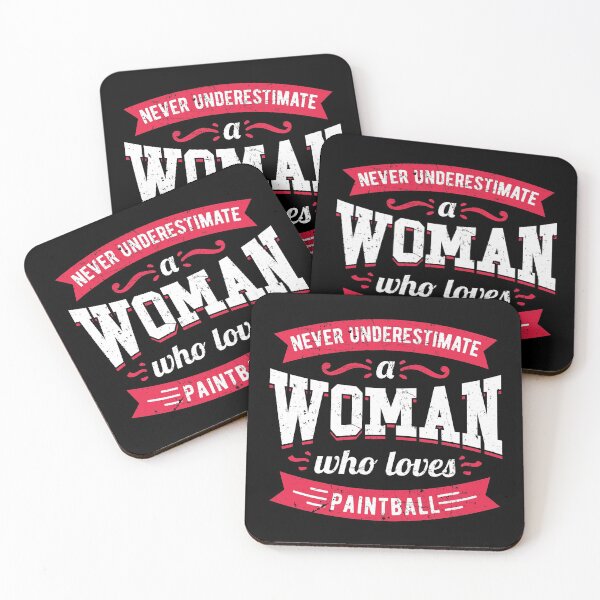 Item preview, Never Underestimate a Woman Who Loves Paintball designed and sold by Orange Pieces.