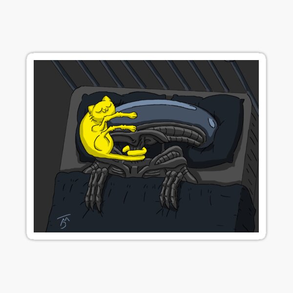 Alien's Cat (Specially Detailed) Sticker