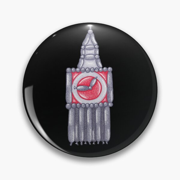 Item preview, Big Ben art balloon twisting grey and red  designed and sold by MitoP.