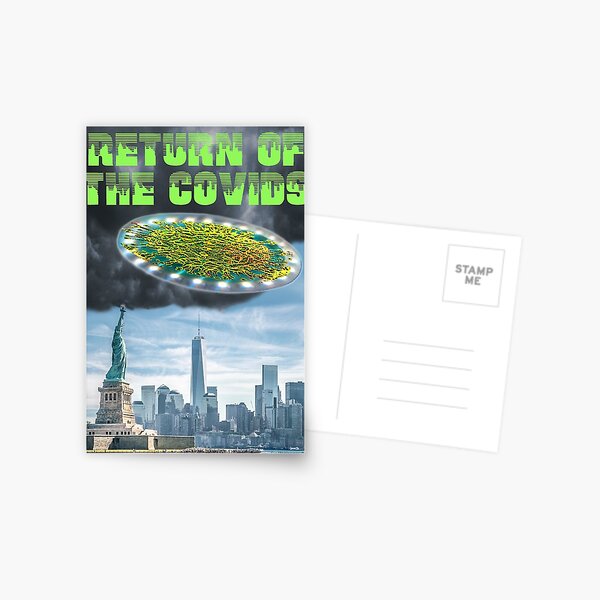 Return of the Covids Postcard