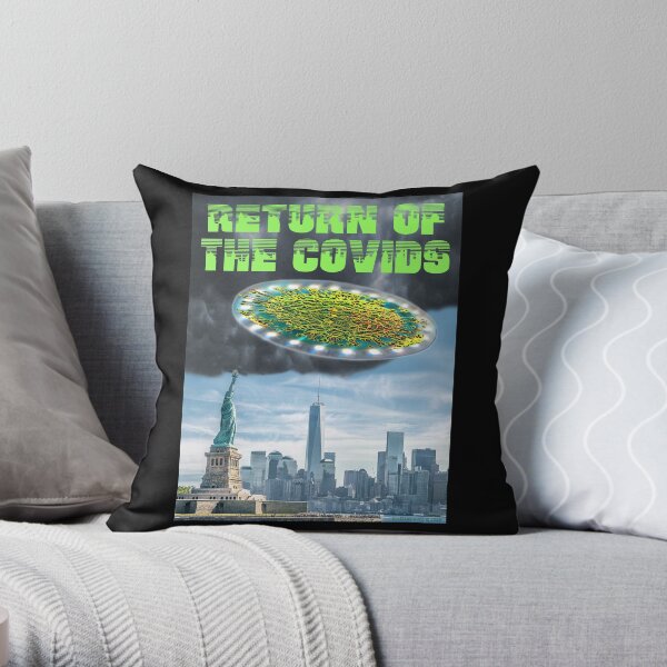 Return of the Covids Throw Pillow