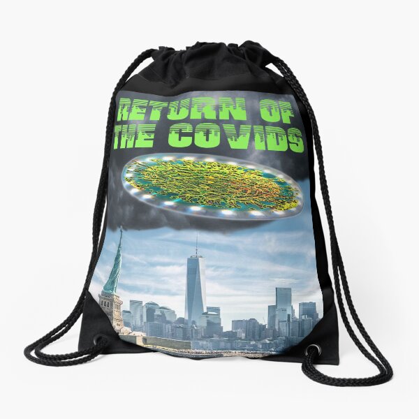 Return of the Covids Drawstring Bag