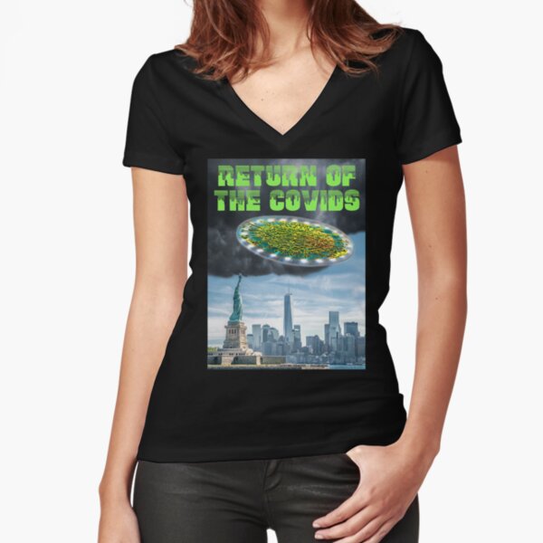 Return of the Covids Fitted V-Neck T-Shirt