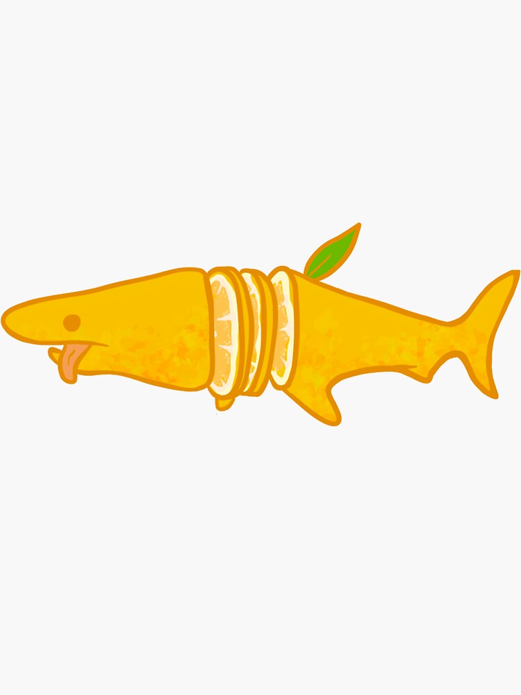 Thumbnail 3 of 3, Sticker, Lemon Shark designed and sold by RunningRogan.