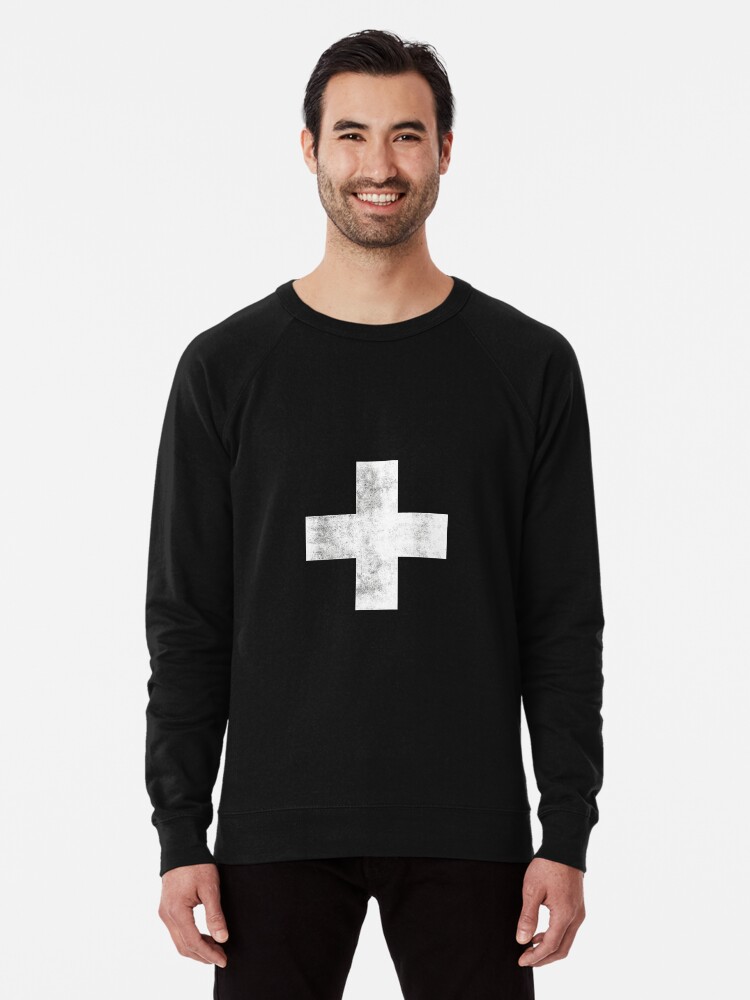 Black and White Swiss Cross