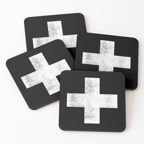 Item preview, Black and White Swiss Cross designed and sold by MotivatedType.